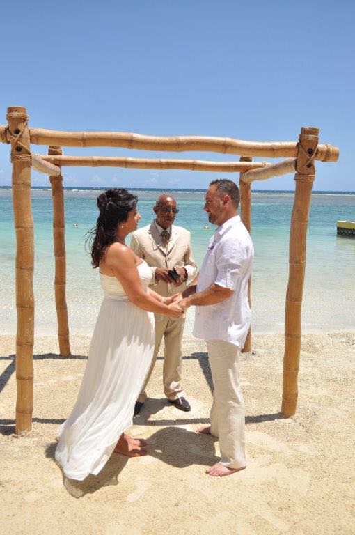 Theresa and Chris Wright get married at Sandals Royal Caribbean in Jamaica